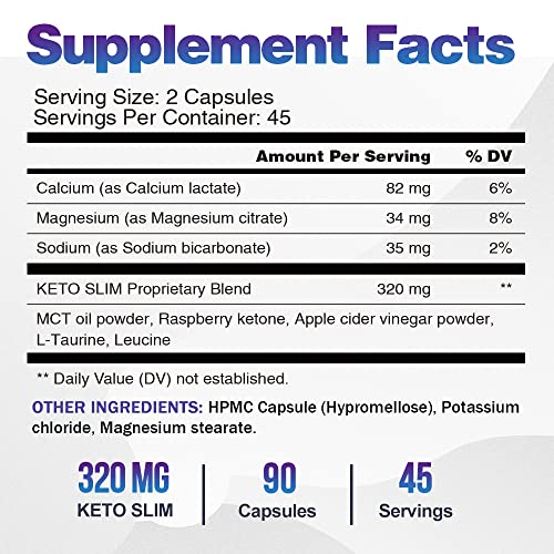 VEGEPOWER Keto Fast Diet Pills- Ketone Slim Pro 180 Capsules-Apple Cider Vinegar VEGEPOWER buy supplements canada