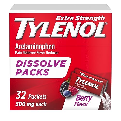 Tylenol Extra Strength Dissolve Packs, 500 mg Acetaminophen Pain Reliever & Fever Reducer Tylenol buy supplements canada