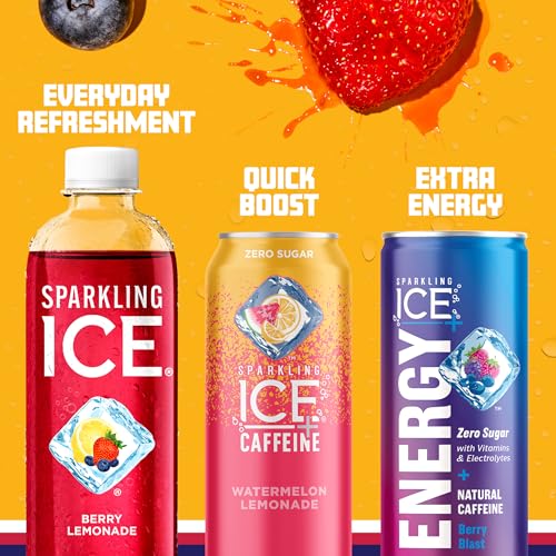 Sparkling Ice, Berry Lemonade Sparkling Water, Zero Sugar Flavored Water, with Vitamins Sparkling ICE buy supplements canada