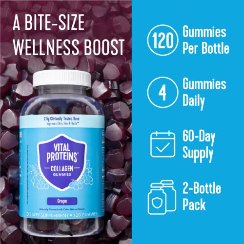Vital Proteins Collagen Gummies, 2.5g of Clinically-Tested Collagen for Hair, Skin Vital Proteins buy supplements canada