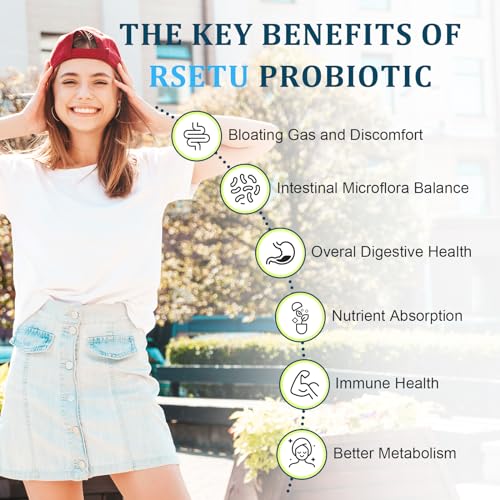 Probiotics for Women Men: 300 Billion CFU Probiotic High Potency + 12 Strains Organic RSETU buy supplements canada