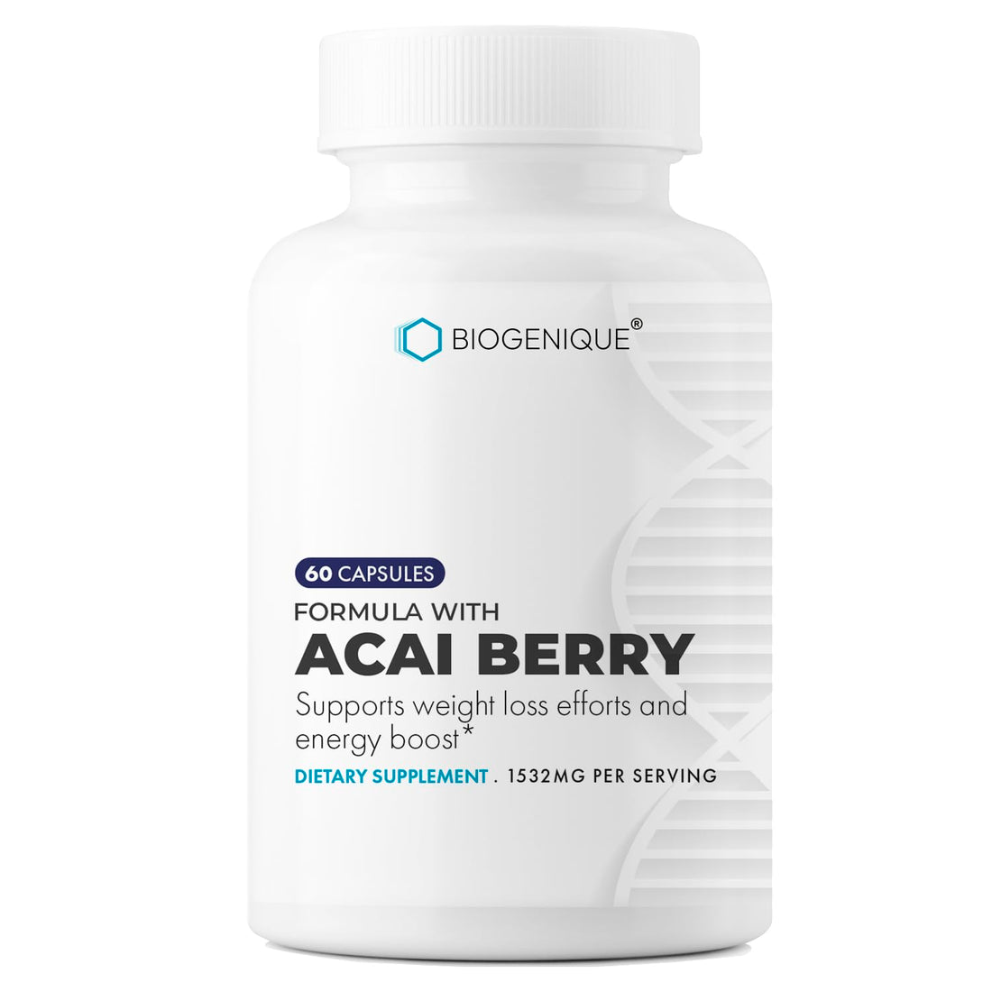 Biogenique Acai Berry Extract & Psyllium Powder, Energy Boost, Free Radical Scavenger Biogenique buy supplements canada