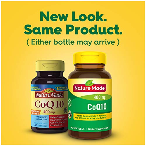 Nature Made CoQ10 400mg, Dietary Supplement for Heart Health Support, 40 Softgels Nature Made buy supplements canada