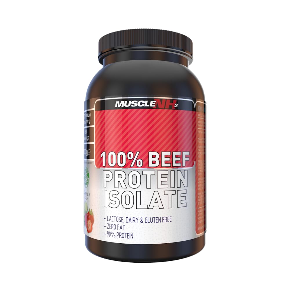 MuscleNH2 Beef Protein Isolate Powder 90%, High Protein, Low Fat, Dairy Free, Gluten Free, Soy Free MuscleNh2 buy supplements canada