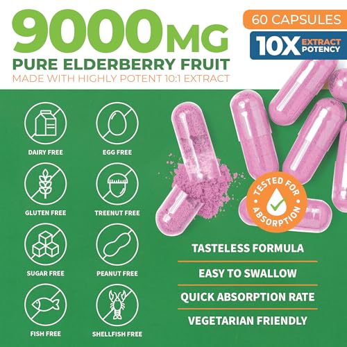 ForestLeaf Sambucus Elderberry with Vitamin C and Zinc - 9000mg Ult ForestLeaf buy supplements canada