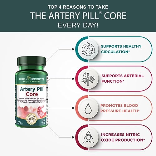Purity Products Artery Pill Core from MK-7 Vitamin K2, Plant-Based S7 Nitric Oxide Booster Purity Products buy supplements canada