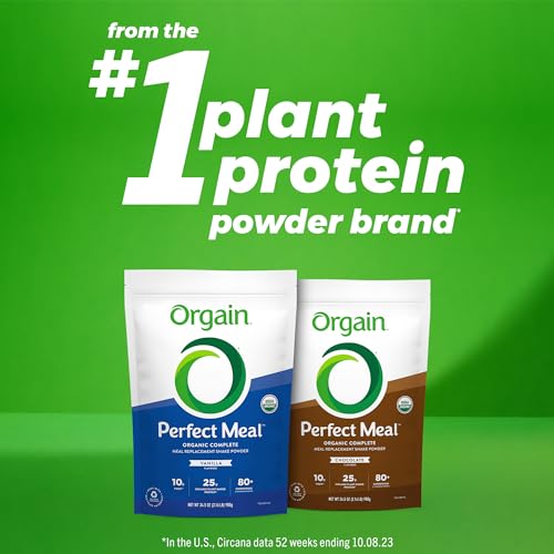 Orgain Organic Perfect Meal Replacement Protein Powder, Vanilla - 25g Plant Based Protein Orgain buy supplements canada
