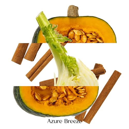 Pumpkin Scented Candles for Home - 12 oz, 70 Hours Burning - Natural Essential Oils & Soy Wax Azure Breeze buy supplements canada