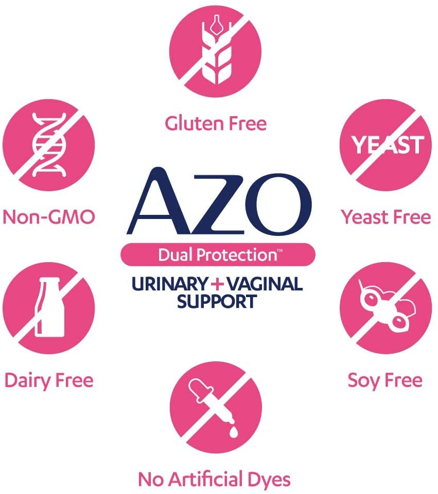 AZO Boric Acid Vaginal Suppositories, 30 Count + AZO Dual Protection, 30 Count, Urinary + Vaginal Support* AZO buy supplements canada