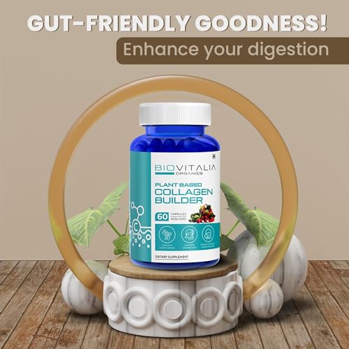 Biovitalia Plant Based Collagen Builder Capsule with Biotin & Vitamin C | Dietary Supplement for Men & Women BIOVITALIA ORGANICS buy supplements canada