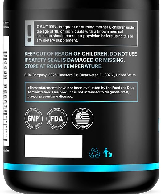 Men’s Hair Growth Supplement – Biotin & Collagen Hair Vitamins for Men – Thicker, Fuller Hair, Nail & Scalp Support – Hair Loss Supplement with Zinc, Selenium & Vitamins A C D E – 240 Capsules B Life Company buy supplements canada