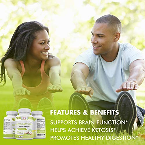 Slim Heat Keto MCT Oil Capsules with C8 & C10 - Fast Acting Ketosis Brain & Body Fuel Slim Heat buy supplements canada