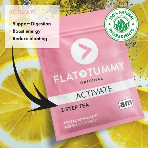 Flat Tummy Tea – 2-step, 4 Week Program – Detox Tea to Boost Energy & Reduce Bloating Flat Tummy Tea buy supplements canada