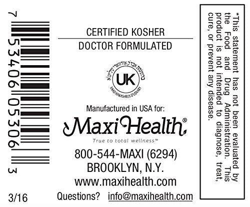Maxi Health Multivitamin for Women & Men – Vitamin and Mineral Supplements for Energy and Wellness Support – Kosher Vitamins and Minerals Supplement – 60 Multivitamin Capsules Maxi Health buy supplements canada