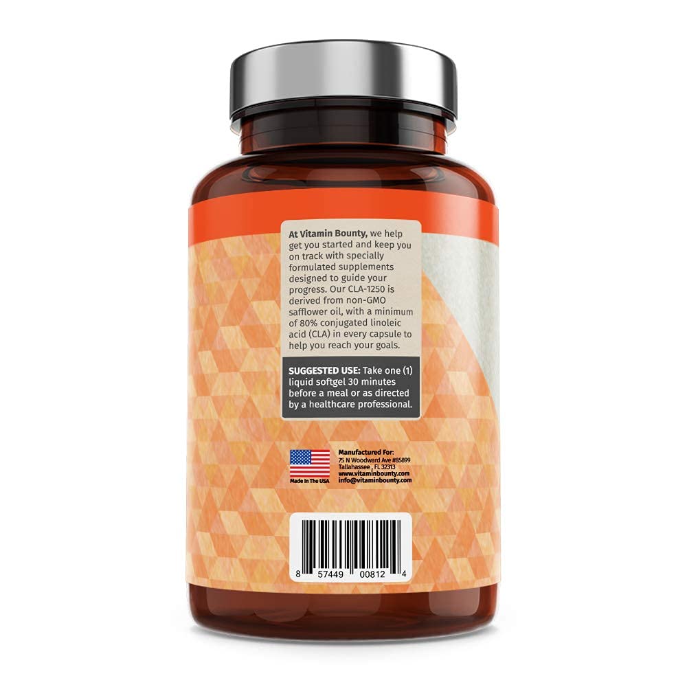 Vitamin Bounty CLA 1250mg - Conjugated Linoleic Acid, CLA for Women and Men, CLA Pills Vitamin Bounty buy supplements canada