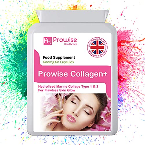 Marine Collagen Type 1 and Type 2 1200mg - 60 Capsules | UK Manufactured PH PROWISE Healthcare buy supplements canada