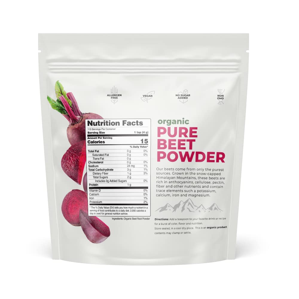 Nations Nutrition Pure Beet Root Powder Organic - Nitric Oxide Circulation Superfood Nations Nutrition buy supplements canada