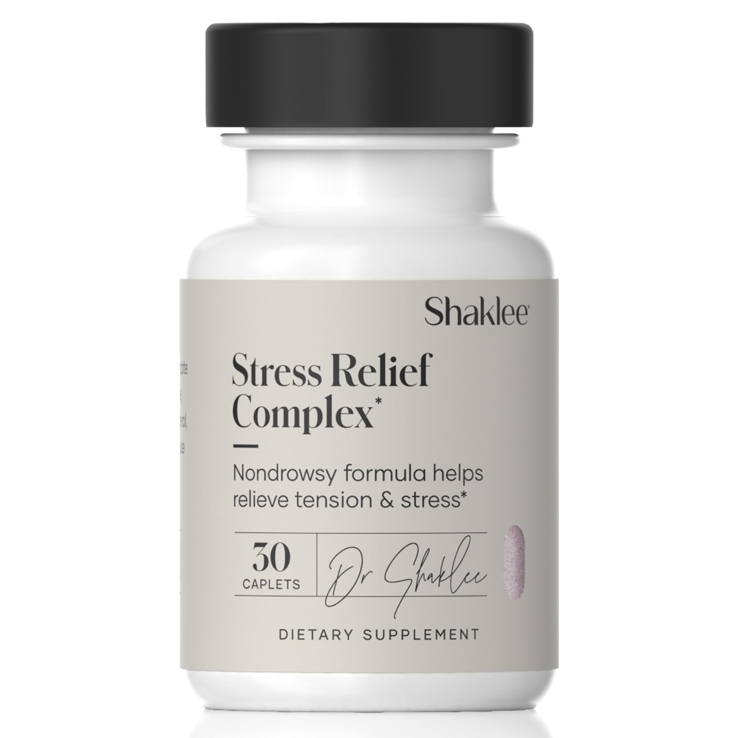 Shaklee - Stress Relief Complex - Calming Blend of L-theanine, Ashwagandha, Beta-sitosterol, and L-tyrosine - Promotes Relaxation without Drowsiness - 1 Caplet Daily - Adults Supplement - 30 Caplets Shaklee buy supplements canada