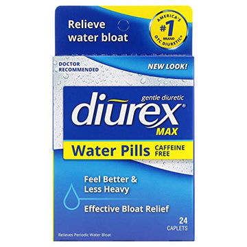 Diurex Max Water Pills - Maximum Strength Caffeine Free Diuretic - Relieve Water Bloat - 24 Count Diurex buy supplements canada