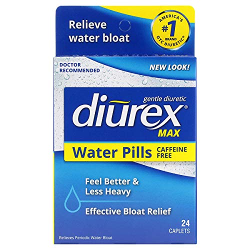 Diurex Max Water Pills - Maximum Strength Caffeine Free Diuretic - Relieve Water Bloat - 24 Count Diurex buy supplements canada