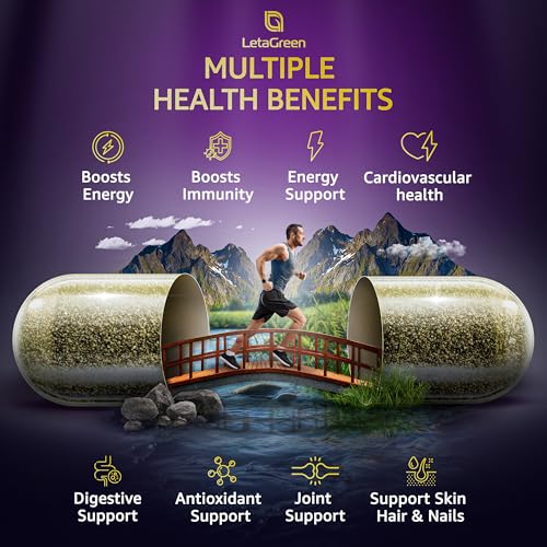 LetaGreen Irish Sea Moss Capsules – 120 Wildcrafted Sea Moss Pills with Black Seed Oil LetaGreen buy supplements canada