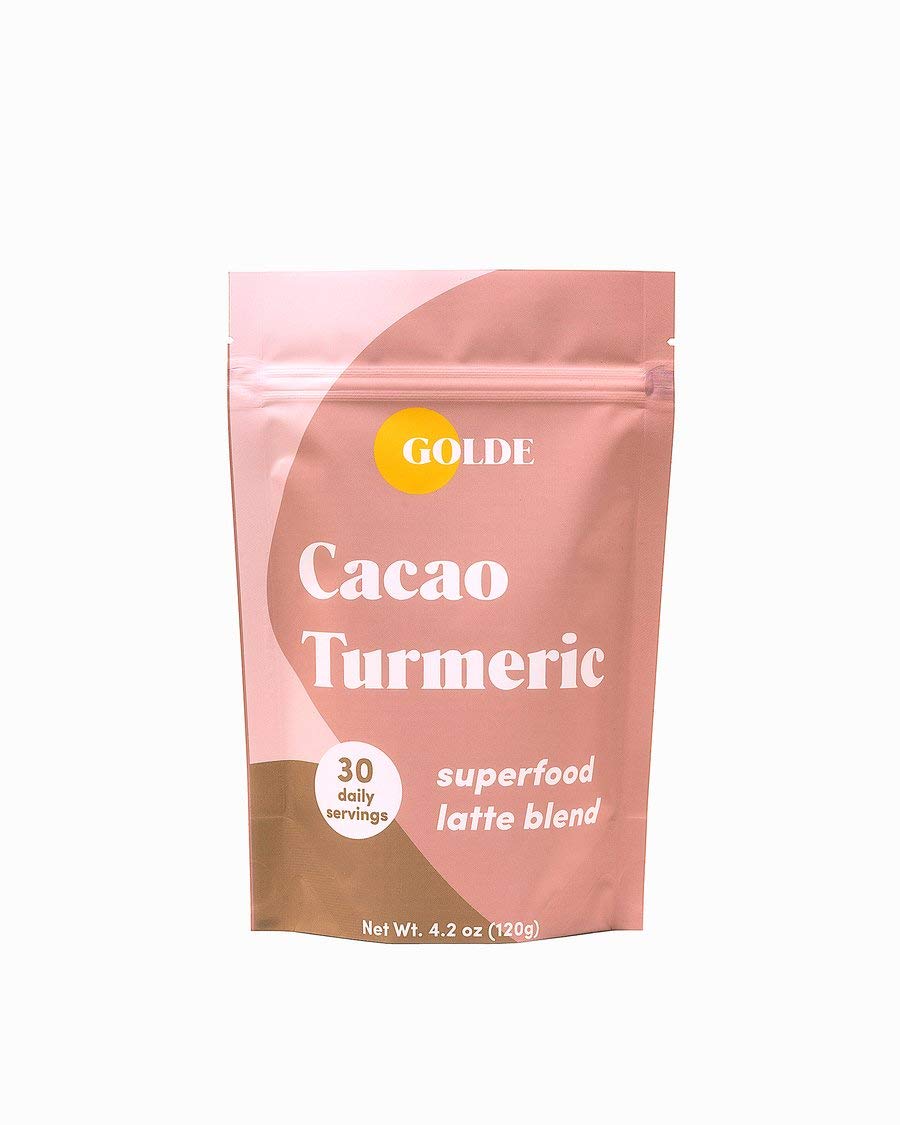 GOLDE - Superfood Latte Blend - Cacao Turmeric - Plant Based w/Turmeric, Cacao, & Coconut Milk Powder - Healthy Hot Cocoa - Coffee Replacement - Vegan, Keto, & Sugar-Free - 30 Servings GOLDE buy supplements canada