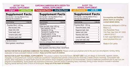 Hyleys Detox Tea 14 Days Kit - 42 Tea Bags - Herbal Supplement - Mother's Mother's Day HYLEYS buy supplements canada