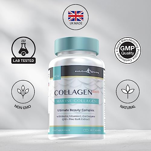 Collagen Bio-10 with Marine Collagen, Biotin & Co-Enzyme Q10 (60 Capsules) Evolution Slimming buy supplements canada