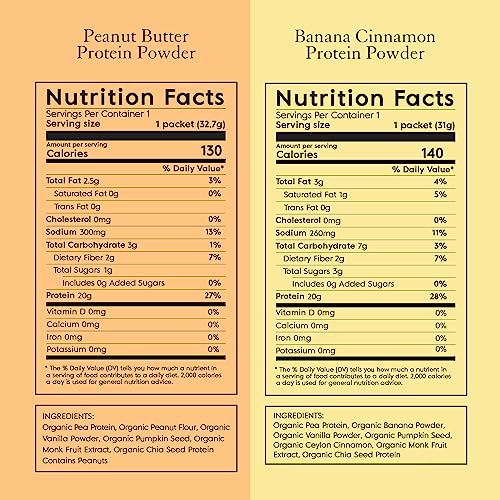 Truvani Organic Vegan Protein Powder Sample Pack - 20g of Plant Based Protein, Organic Truvani buy supplements canada