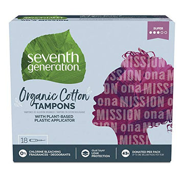 SEVENTH GENERATION Free & Clear Super Tampons with Applicator, 18 CT Seventh Generation buy supplements canada