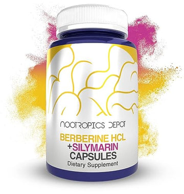 Nootropics Depot Berberine HCL + Silymarin Capsules | 500mg + 90mg | 180 Count Nootropics Depot buy supplements canada