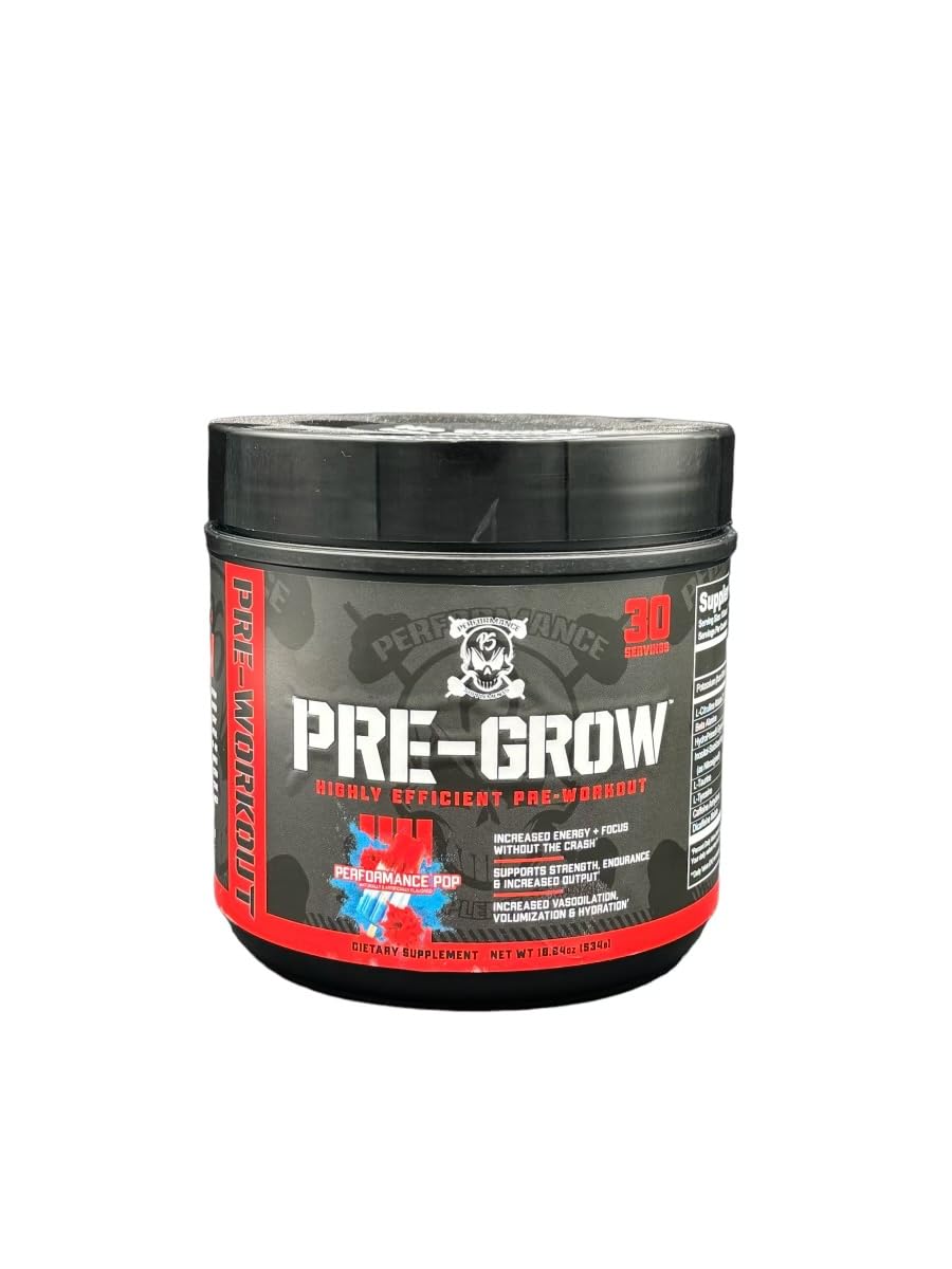 Performance Supplements Pre-Grow Highly Efficient Pre Workout 30 Servings 18.84 OZ Performance Supplements buy supplements canada