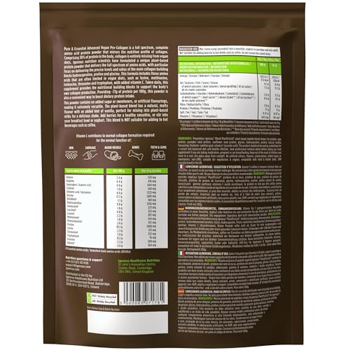 Vegan Collagen Powder, Natural Vanilla Flavour, Plant-Based Peptide Protein Supplement Igennus Healthcare Nutrition buy supplements canada