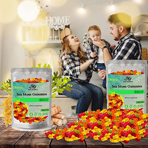 Sea Moss Gummies - Irish sea Moss raw Organic, Bladderwrack, Burdock Root BIO VITALICA buy supplements canada