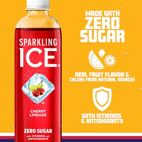 Sparkling Ice, Cherry Limeade Sparkling Water, Zero Sugar Flavored Water, with Vitamins Sparkling ICE buy supplements canada