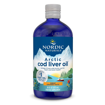 Nordic Naturals Arctic Cod Liver Oil, Orange - 16 oz - 1060 mg Total Omega-3s with EPA & DHA - Heart & Brain Health, Healthy Immunity, Overall Wellness - Non-GMO - 96 Servings Nordic Naturals buy supplements canada