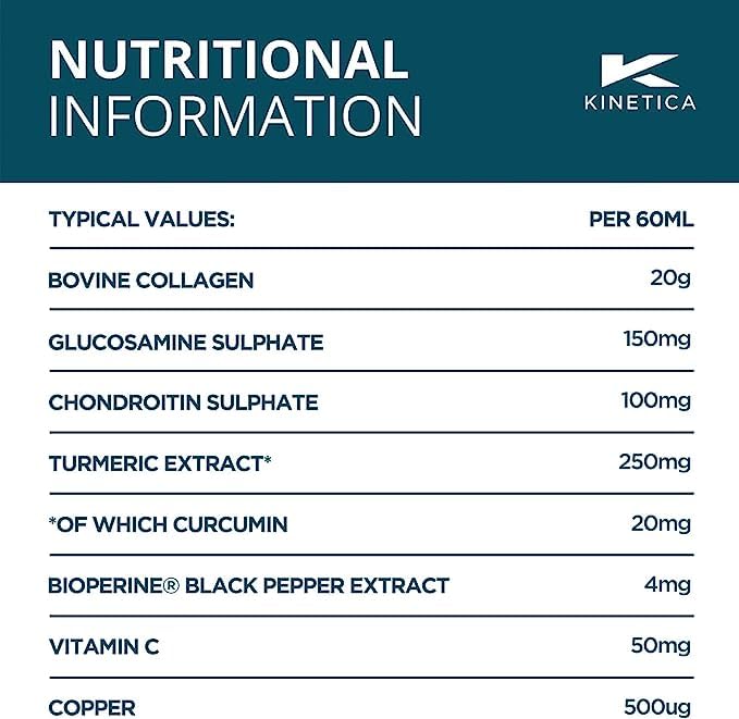 Kinetica Collagen with Turmeric (12-Pack) 20g Collagen & 50mg Vitamin C. Orange & Mango Flavour Kinetica buy supplements canada