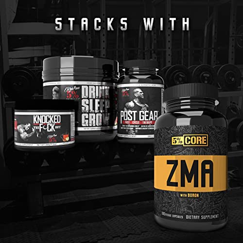 5% Nutrition Core ZMA (with Boron) | Promotes Recovery by Restoring Levels of Zinc, Magnesium & Vitamin B-6 (90 Capsules) 5% Nutrition buy supplements canada