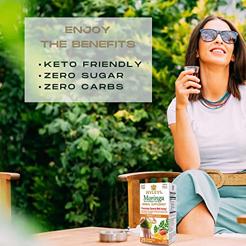 Hyleys Tea Moringa Oleifera with Mango Flavor - 25 Tea Bags (Miracle Tree Tea) HYLEYS buy supplements canada