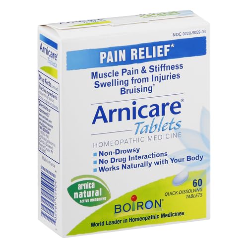 Boiron Arnicare Tablets for Pain Relief from Muscle Pain, Joint Soreness, Swelling from Injury or Bruises Boiron buy supplements canada