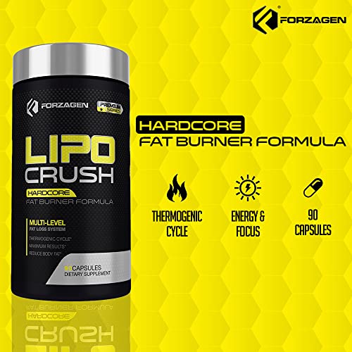 Forzagen Lipocrush Thermogenic Fat Burner for Men and Women, 90 Belly Fat Burner Forzagen buy supplements canada
