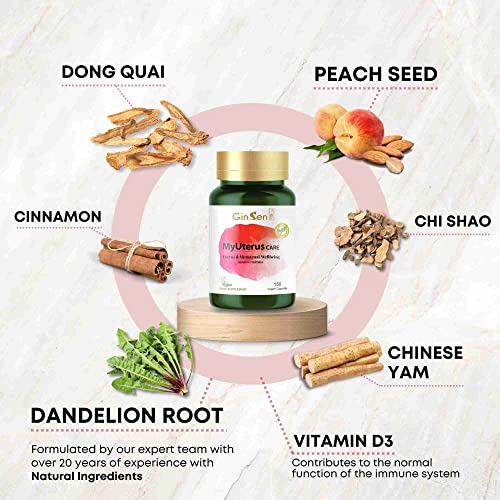 GinSen MyUterus Care for Women’s Warm Uterus, Pregnancy & Menstrual Wellness GinSen buy supplements canada
