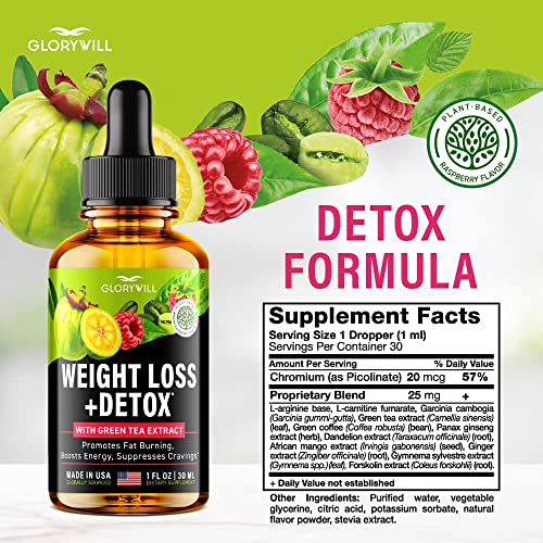 Weight Loss Drops Natural Detox Made in USA - Diet Drops for Fat Loss - Effective Appetite FQQF buy supplements canada