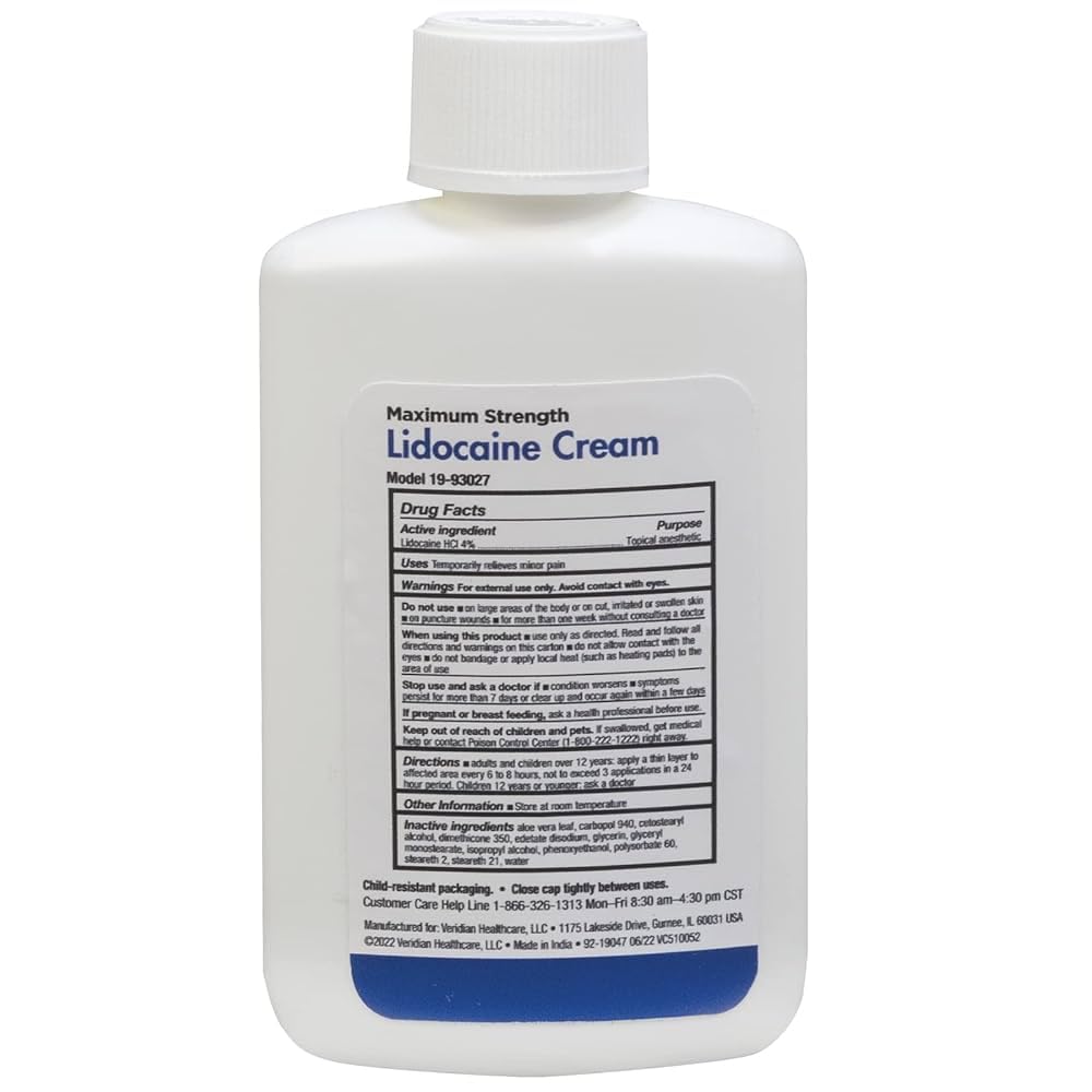 Thera|Care Maximum Strength OTC Lidocaine Cream | Numbs Away Pain | Long-Lasting Relief | Non-Greasy | 2.7 Oz Thera Care buy supplements canada