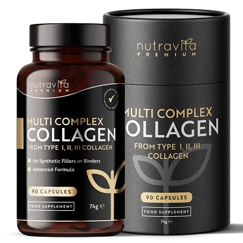 Premium Multi Collagen Protein Capsules with Type I, II, III - Includes Hydrolysed Grass Nutravita buy supplements canada