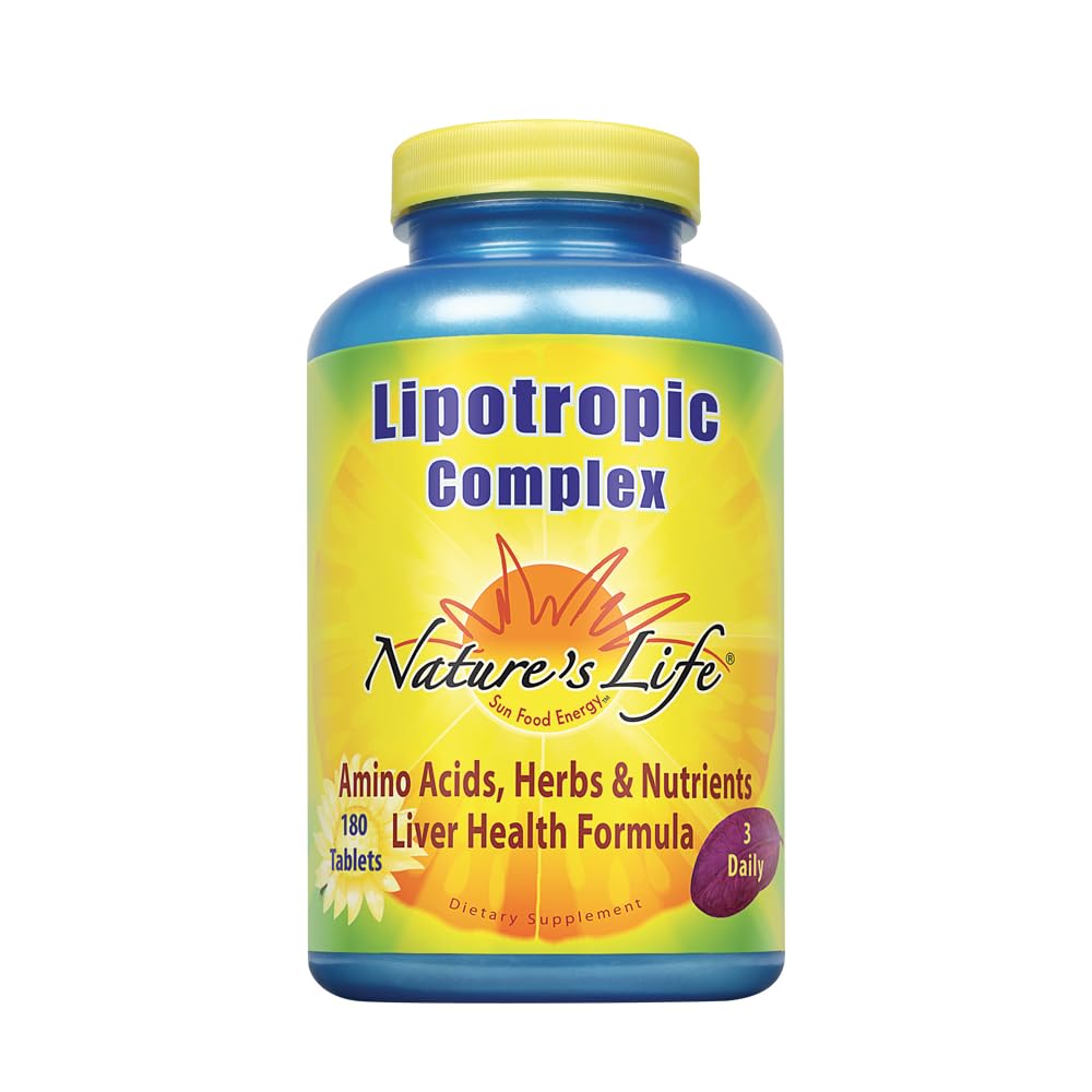 Nature's Life Lipotropic Complex | Comprehensive Support for Healthy Liver Function | with Choline & Inositol | Non-GMO | 180 Vegetarian Tablets Nature's Life buy supplements canada