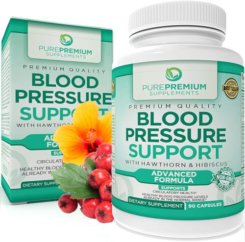PurePremium Blood Pressure Support Supplement with Hawthorn, Hibiscus & Garlic Extract PurePremium Supplements buy supplements canada