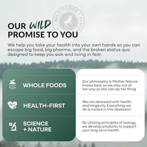 Wild Foods Fish Oil Omega 3 Supplements | 1600 mg | Highly-Potent: DPA, DHA, EPA | Burpless, Odorless, Non-GMO, Gluten Free | For Brain & Heart Health, Joint Support | 60 Capsules (1 pk) | 30 Servings Wild Foods buy supplements canada