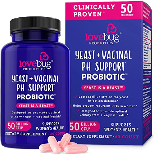 Lovebug Yeast + Vaginal pH Support | Clinically Studied Ingredients for Yeast & UTIs lovebug PROBIOTICS buy supplements canada