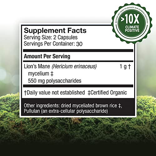 Host Defense, Lion's Mane Capsules, Promotes Mental Clarity, Focus and Memory Host Defense buy supplements canada